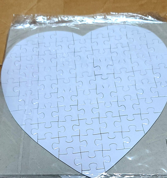 Sublimation blank heart puzzle