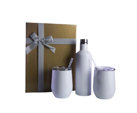 Sublimation blank three piece wine gift set