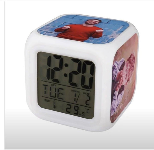 Sublimation blank color changing clocks