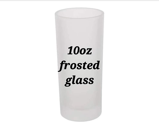 Sublimation blank 10oz frosted glass