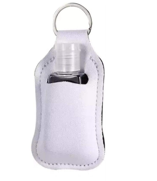 Sublimation blank hand sanitizer key chain