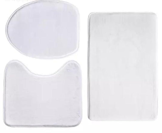 Sublimation Blank 3 Piece  Bathroom Set