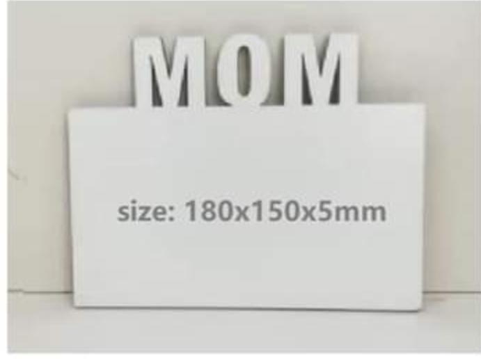 Sublimation blank MDF word photo frame