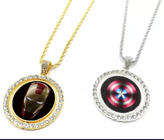 sublimation blank rotating circle necklace